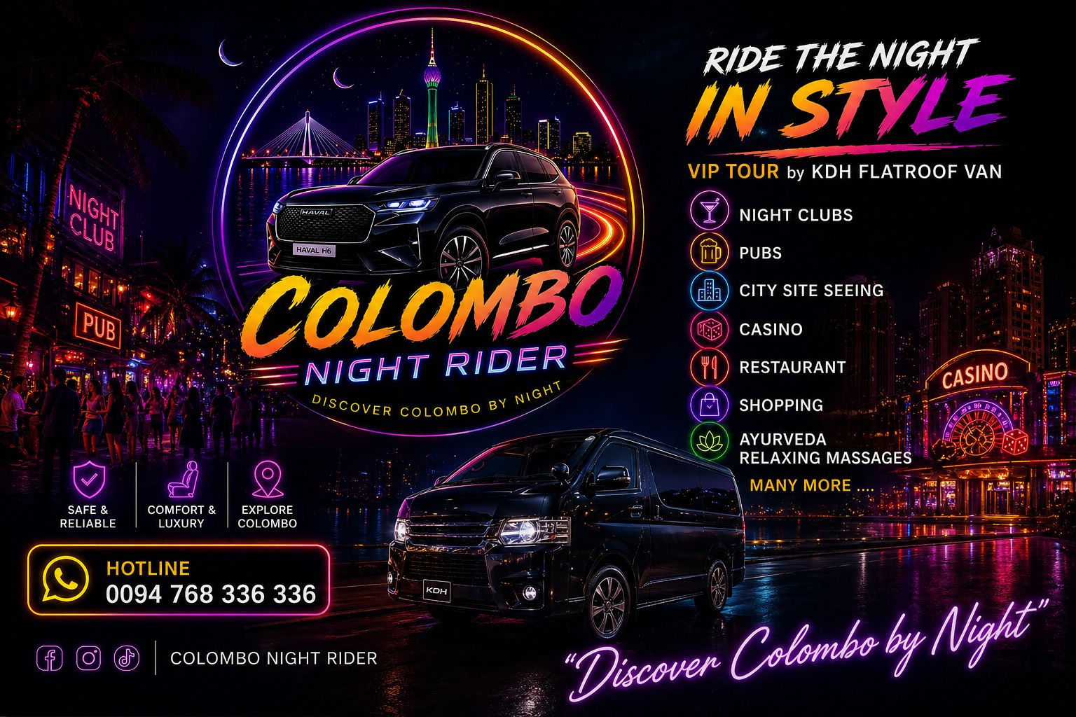 Colombo Night Rider experience