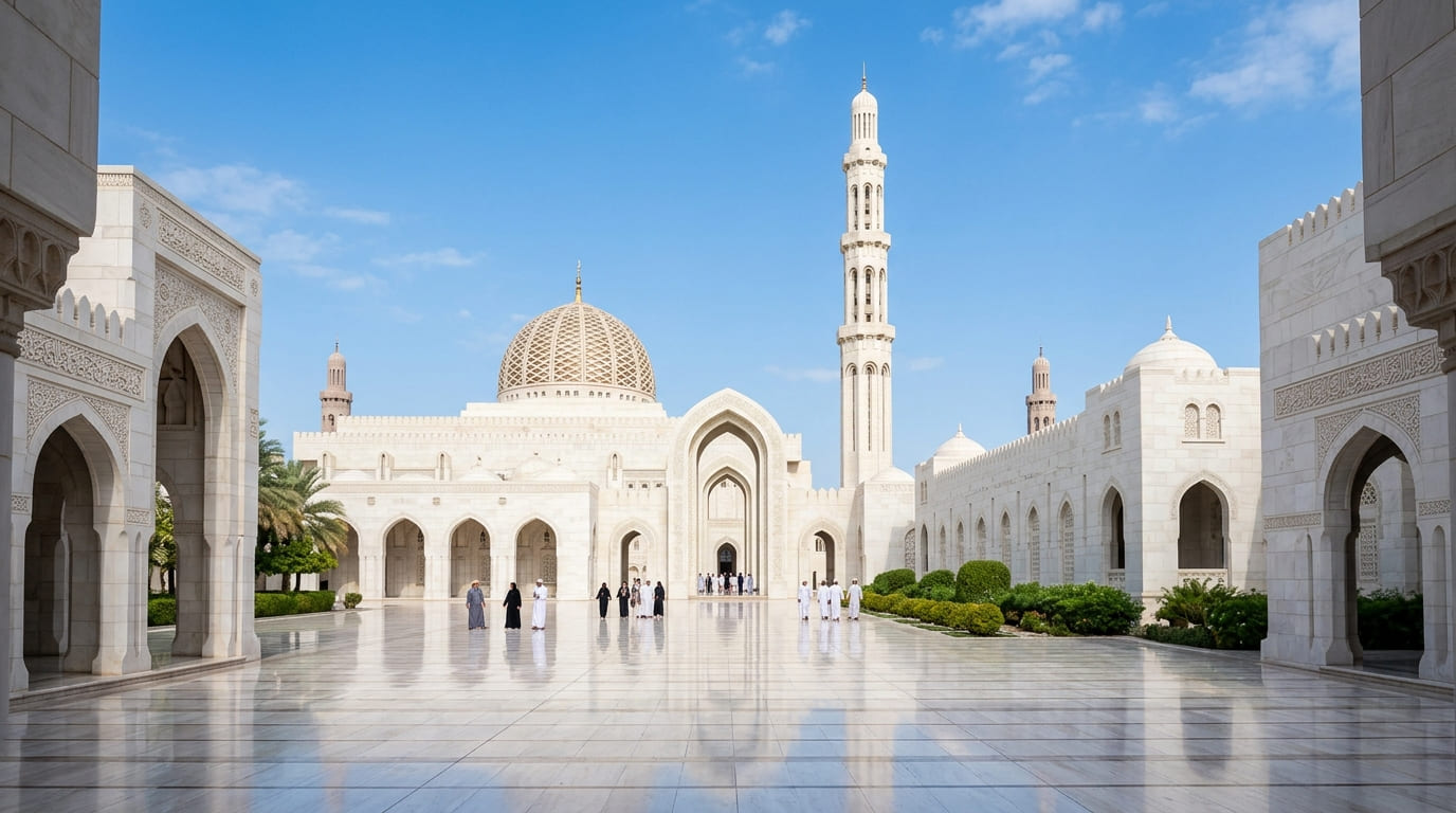 Sultan Qaboos Grand Mosque Muscat Oman Visa Assistance Bookingmart